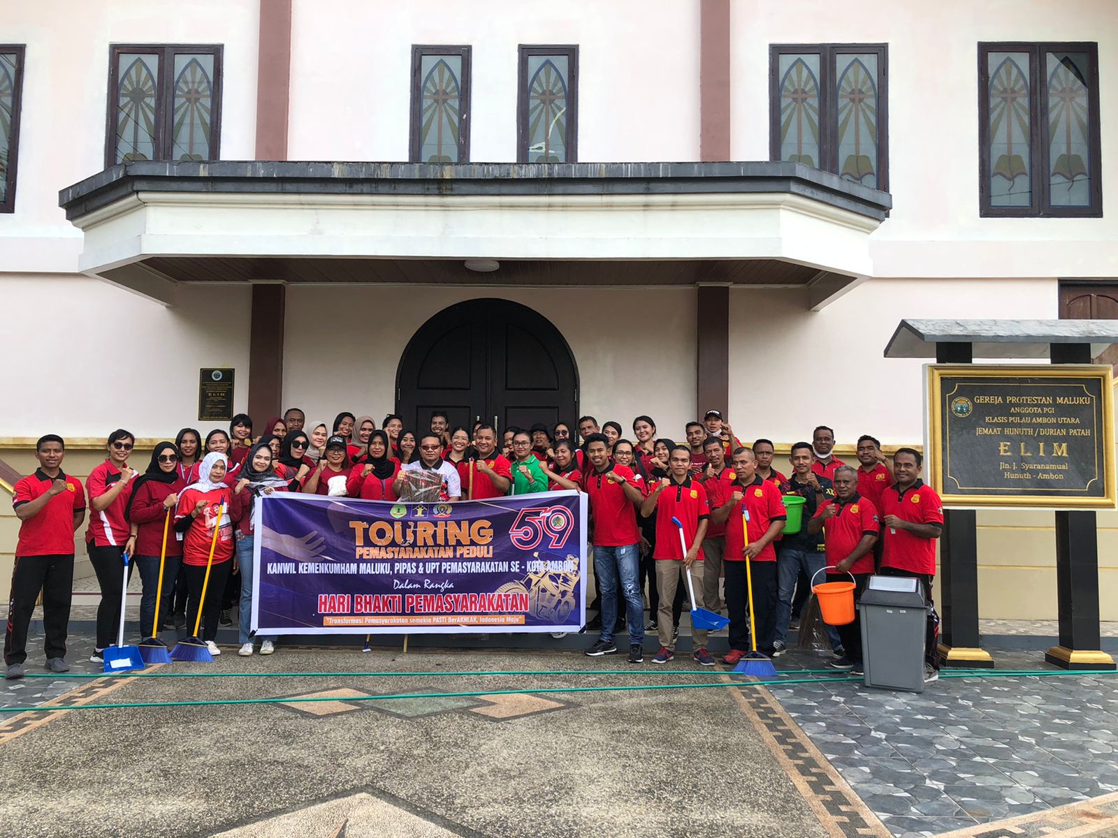 Sambut Hari Bhakti Pemasyarakatan ke-59 Tahun 2023, Jajaran Kanwil Kemenkumham Maluku Gelar Baksos di Desa Hunuth